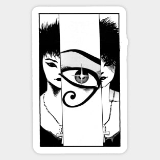 Deathly Eye (black) Sticker